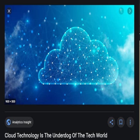 Cloud Technology Is the Underdog Of The Tech World | PDF