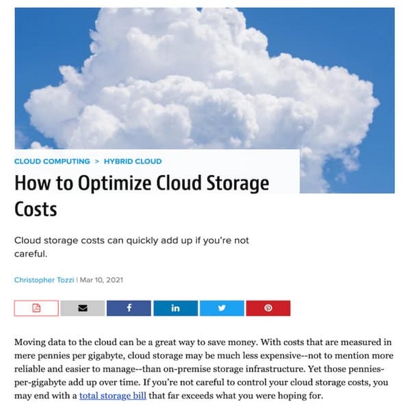 How to Optimize Cloud Storage Costs PDF