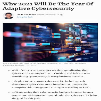 Why 2021 willl be the year of Adaptive Cybersecurity?