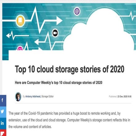 Top 10 cloud storage stories of 2020