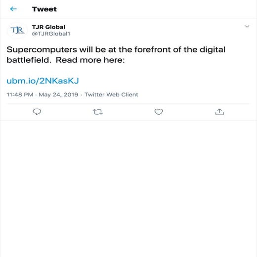 Supercomputers will be at forefront of the digital battlefield
