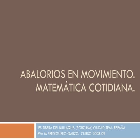 Abalorios En Movimiento