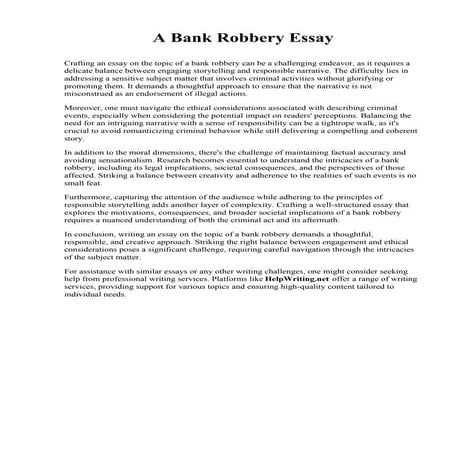 A Bank Robbery Essay.pdf