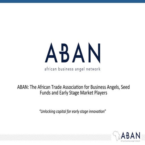 Angel Investing in Africa; Why it matters now!