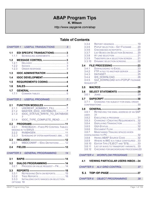 ABAP T codes | PDF | Operating Systems | Computer Software and Applications