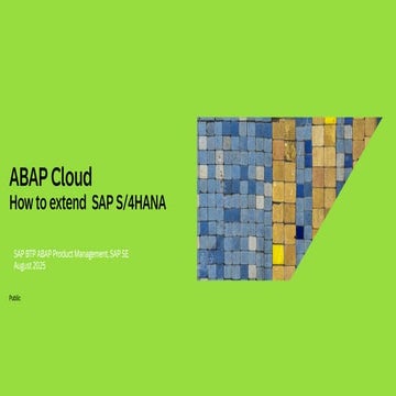 Building event-driven application with RAP Business Events in ABAP ...