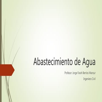 Abastecimiento de agua