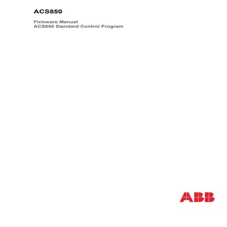 Abb acs850-04-firmware-manual