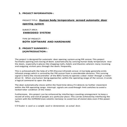 Human body temperature sensed automatic door opening system