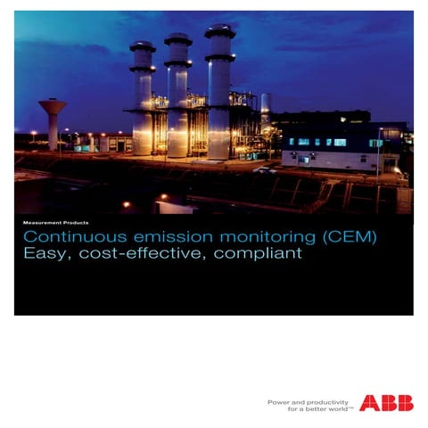 ABB CEMS Datasheet ABB cems solution and products information
