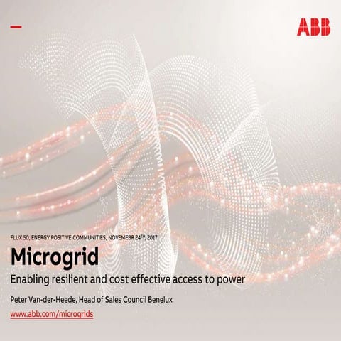 ABB in microgrid - Infoavond Howest - Voka - Kortrijk