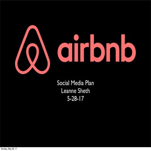 Airbnb Social Media Plan
