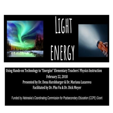 Abbreviated ccps light energy workshop #3 