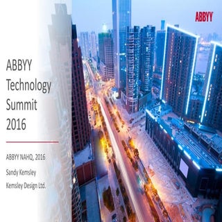 ABBYY Technology Summit keynote