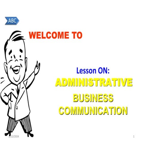 Contemporary business communication lectures note chapter - one