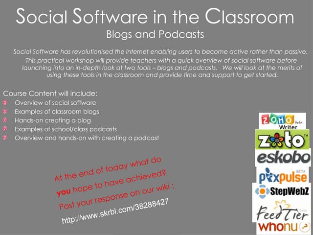 ABC of Classroom Blogging - TUANZ 2007