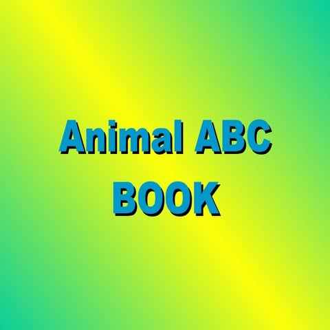 Abc animal book