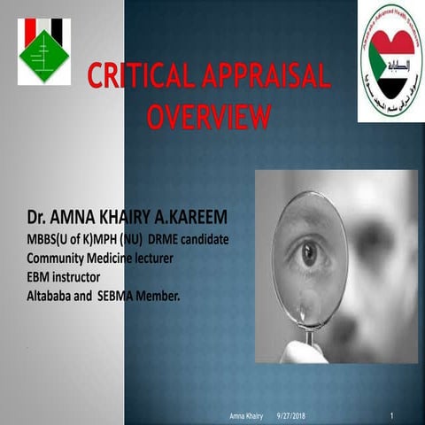 overveiw of  critical apprasial 