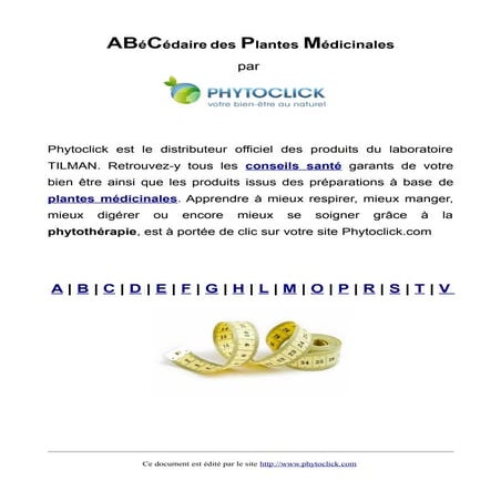 Phytotherapie - les plantes medicinales qui guérissent