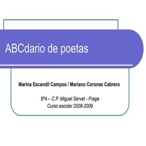 AbCdario de poetas
