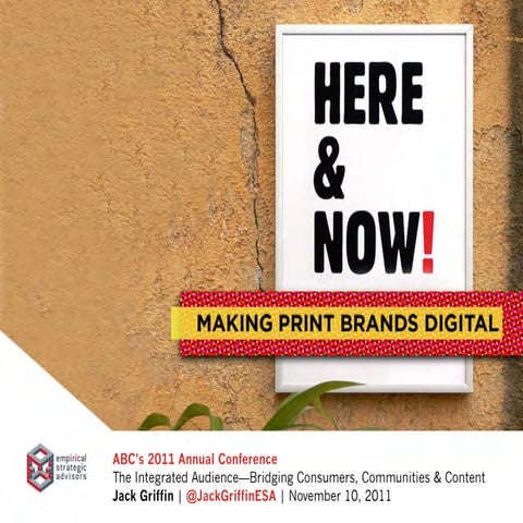 Here and Now! Making Print Brands Digital