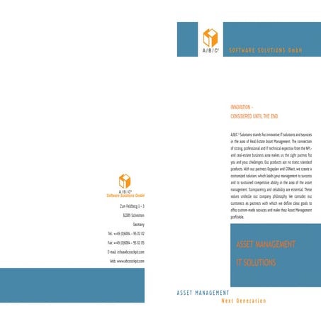 strategic Asset-Management solution