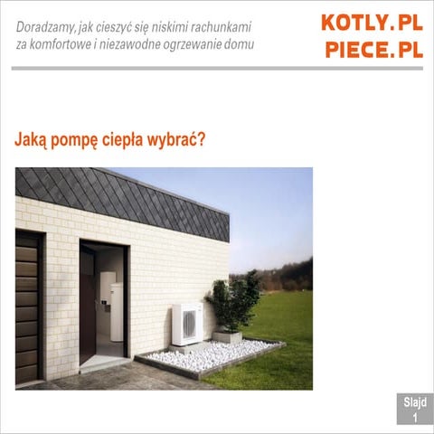 Abc jaka pompe ciepla wybrac