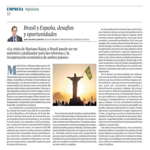 Brasil y España, desafíos y oportunidades