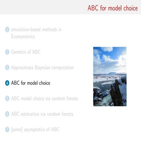 ABC short course: model choice chapter