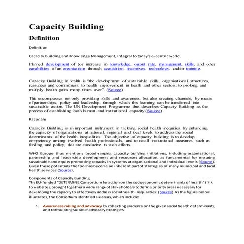 Abc of capacity building and employee performance