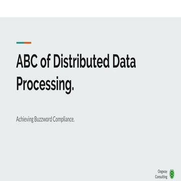 ABC of Distributed Data Systems.