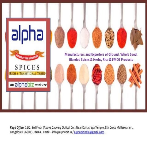 Alpha Agro Loooking for C&F & Distributors for Pan India 