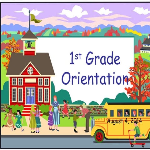 1st Grade Orientation PowerPoint
