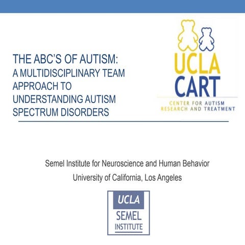 The ABC’s of Autism