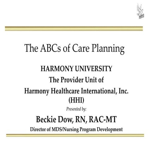 ABCs of Care Planning