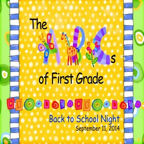 Abc's of first grade final 2014