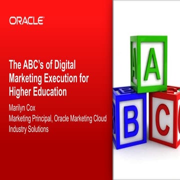 ABCs of Digital Marketing for Higher Education
