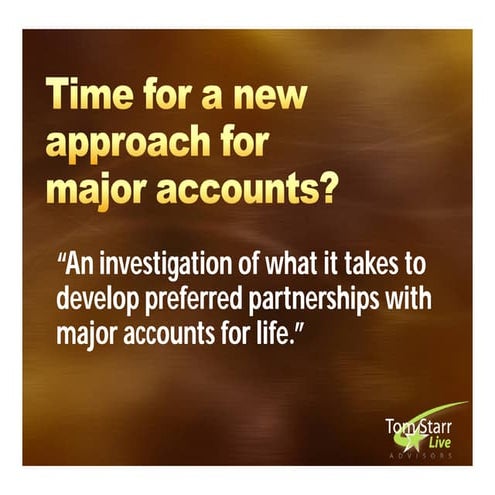 ABC's of selling high Tom Starr Live Advisors