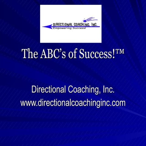 ABC&quot;s Of Success!