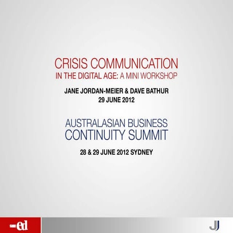 Crisis Communication in the Digital Age | PDF