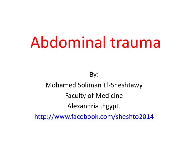 Abdominal trauma