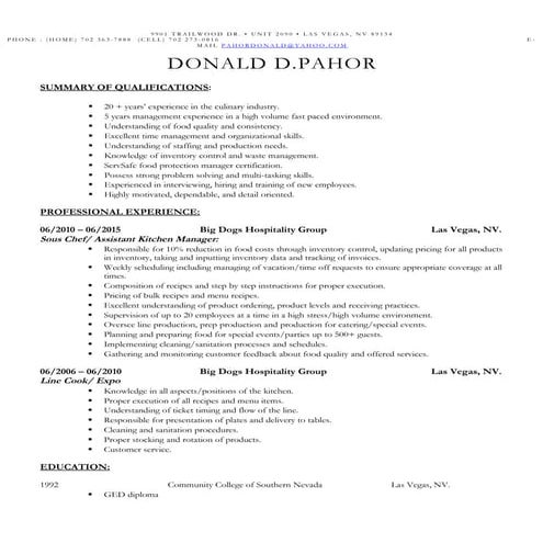 my-resume 2015 | DOCX