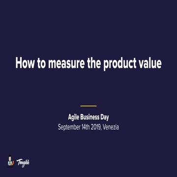 How to measure the product value