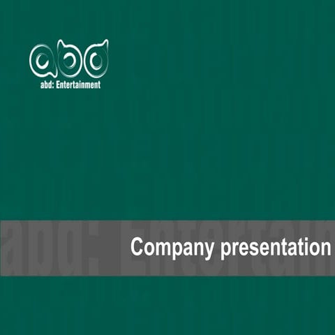 abd:Entertainment agency (English version)