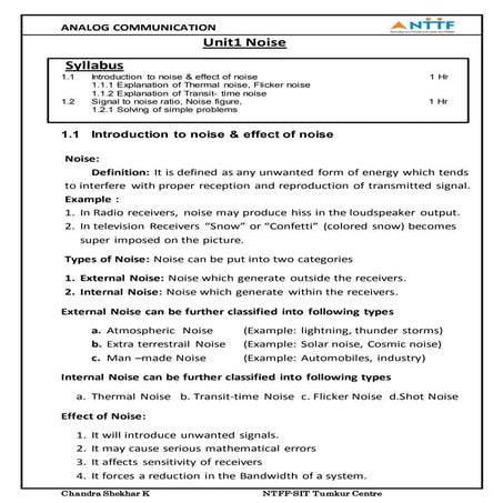 1.NOISE_ UNIT 1_chandra Shekhar K