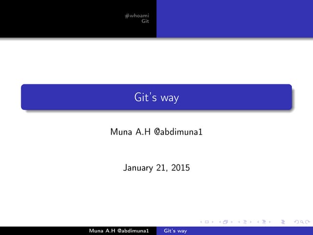 Git 's way