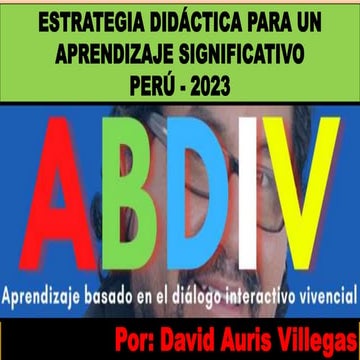 Aprendizaje basado en el diálogo interactivo vivencial
