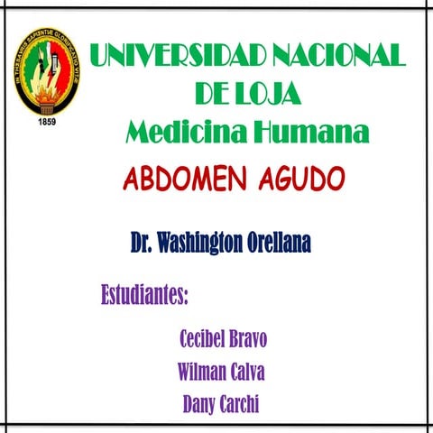 Abdomen agudo   paralelo viii-b2 - dr. washington orellana