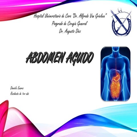 ABDOMEN AGUDO y sus causas con manejo  LISTO.ppt