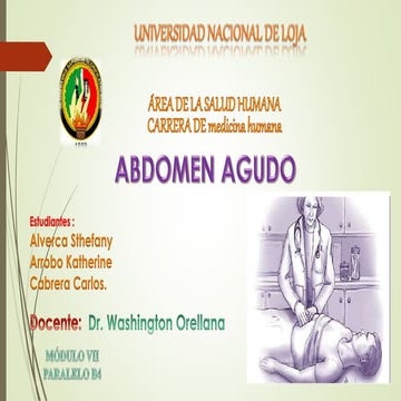 Abdomen agudo dr. washington orellana r.